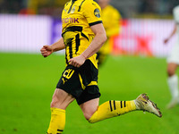 Marcel Sabitzer of Borussia Dortmund  looks on during the Champions League Round 4 match between Borussia Dortmund v SK Sturm Graz at the Si...