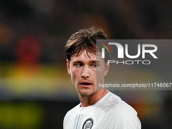 William Bøving of SK Sturm Graz  looks on during the Champions League Round 4 match between Borussia Dortmund v SK Sturm Graz at the Signal...