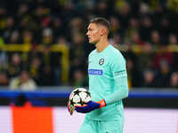 Kjell Scherpen of SK Sturm Graz  controls the ball during the Champions League Round 4 match between Borussia Dortmund v SK Sturm Graz at th...