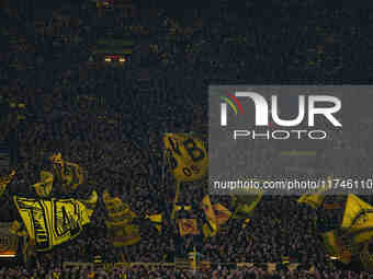  Borussia Dortmund fans  during the Champions League Round 4 match between Borussia Dortmund v SK Sturm Graz at the Signal Luna Park stadium...