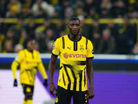 Serhou Guirassy of Borussia Dortmund  looks on during the Champions League Round 4 match between Borussia Dortmund v SK Sturm Graz at the Si...