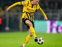 Maximilian Beier of Borussia Dortmund  controls the ball during the Champions League Round 4 match between Borussia Dortmund v SK Sturm Graz...