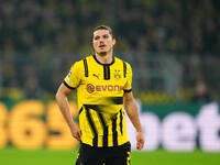 Marcel Sabitzer of Borussia Dortmund  looks on during the Champions League Round 4 match between Borussia Dortmund v SK Sturm Graz at the Si...