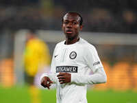 Malick Yalcouyé of SK Sturm Graz  looks on during the Champions League Round 4 match between Borussia Dortmund v SK Sturm Graz at the Signal...