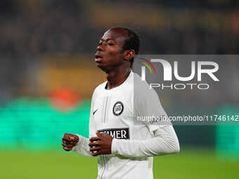 Malick Yalcouyé of SK Sturm Graz  looks on during the Champions League Round 4 match between Borussia Dortmund v SK Sturm Graz at the Signal...