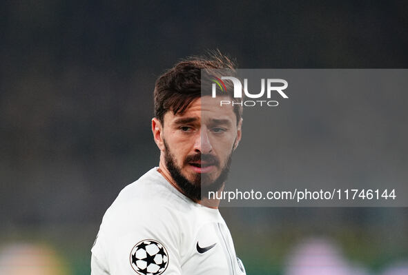 Otar Kiteishvili of SK Sturm Graz  looks on during the Champions League Round 4 match between Borussia Dortmund v SK Sturm Graz at the Signa...