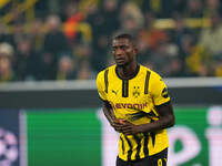 Serhou Guirassy of Borussia Dortmund  looks on during the Champions League Round 4 match between Borussia Dortmund v SK Sturm Graz at the Si...