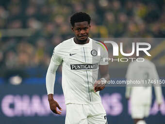 Tochi Chukwuani of SK Sturm Graz  looks on during the Champions League Round 4 match between Borussia Dortmund v SK Sturm Graz at the Signal...