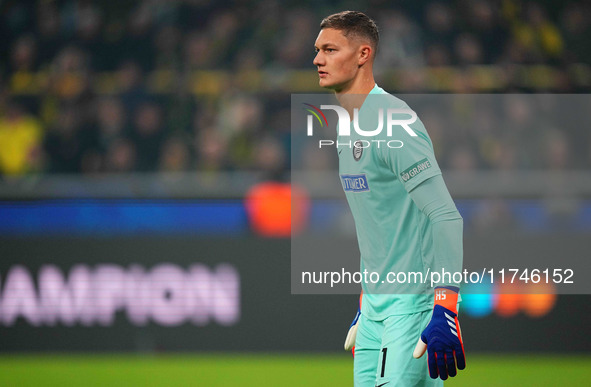 Kjell Scherpen of SK Sturm Graz  looks on during the Champions League Round 4 match between Borussia Dortmund v SK Sturm Graz at the Signal...