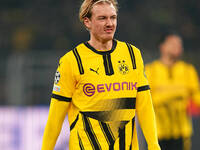 Julian Brandt of Borussia Dortmund  looks on during the Champions League Round 4 match between Borussia Dortmund v SK Sturm Graz at the Sign...