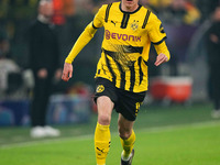 Maximilian Beier of Borussia Dortmund  controls the ball during the Champions League Round 4 match between Borussia Dortmund v SK Sturm Graz...