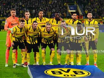  Borussia Dortmund team  during the Champions League Round 4 match between Borussia Dortmund v SK Sturm Graz at the Signal Luna Park stadium...