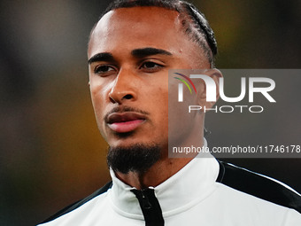 Emanuel Aiwu of SK Sturm Graz  looks on during the Champions League Round 4 match between Borussia Dortmund v SK Sturm Graz at the Signal Lu...