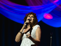 Fiorella Mannoia performs live at Teatro Augusteo in Naples, Italy, on November 5, 2024, as part of her ''Fiorella Sinfonica'' tour, accompa...