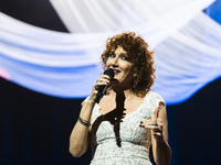 Fiorella Mannoia performs live at Teatro Augusteo in Naples, Italy, on November 5, 2024, as part of her ''Fiorella Sinfonica'' tour, accompa...