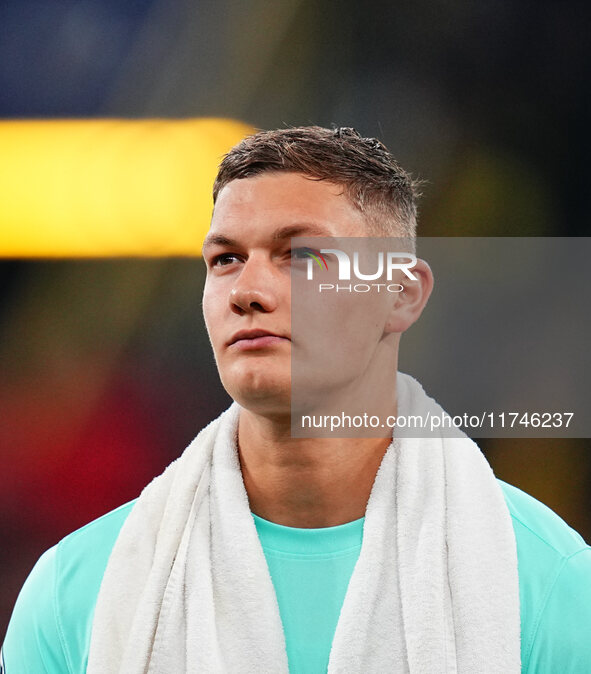 Kjell Scherpen of SK Sturm Graz  looks on during the Champions League Round 4 match between Borussia Dortmund v SK Sturm Graz at the Signal...