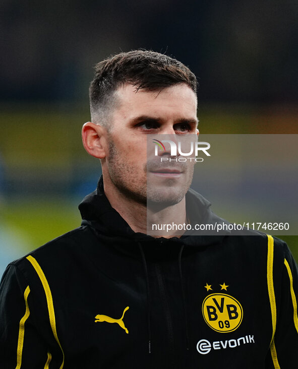 Pascal Groß of Borussia Dortmund  looks on during the Champions League Round 4 match between Borussia Dortmund v SK Sturm Graz at the Signal...