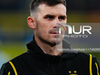 Pascal Groß of Borussia Dortmund  looks on during the Champions League Round 4 match between Borussia Dortmund v SK Sturm Graz at the Signal...