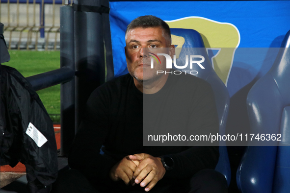 Mauro Gerk, technical director of Queretaro, is present during the match corresponding to round 16 of the Apertura 2024 tournament of the Li...