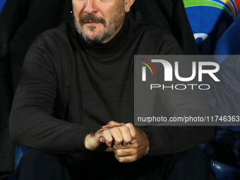 Gustavo Lema, technical director of the Pumas de la UNAM, is seen during the match corresponding to round 16 of the Apertura 2024 tournament...