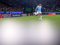 Matheus Nunes of Manchester City is in action during the UEFA Champions League match between Sporting CP and Manchester City at Jose Alvalad...