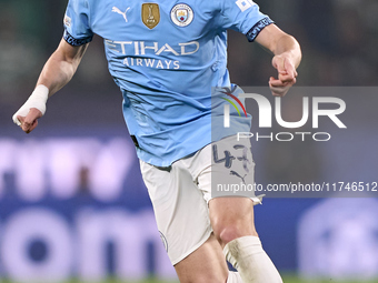 Phil Foden of Manchester City plays during the UEFA Champions League match between Sporting CP and Manchester City at Jose Alvalade Stadium...