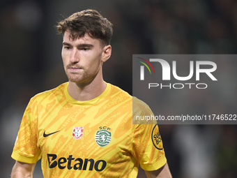 Franco Israel of Sporting CP looks on during the UEFA Champions League match between Sporting CP and Manchester City at Jose Alvalade Stadiu...