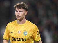 Franco Israel of Sporting CP looks on during the UEFA Champions League match between Sporting CP and Manchester City at Jose Alvalade Stadiu...