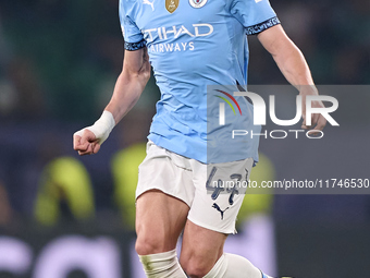 Phil Foden of Manchester City plays during the UEFA Champions League match between Sporting CP and Manchester City at Jose Alvalade Stadium...