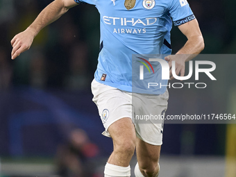 Mateo Kovacic of Manchester City is in action during the UEFA Champions League match between Sporting CP and Manchester City at Jose Alvalad...