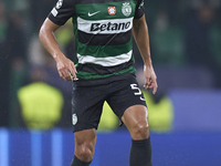 Hidemasa Morita of Sporting CP plays during the UEFA Champions League match between Sporting CP and Manchester City at Jose Alvalade Stadium...