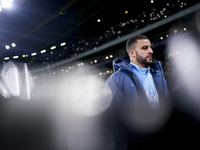 Kyle Walker of Manchester City looks on before the UEFA Champions League match between Sporting CP and Manchester City at Jose Alvalade Stad...