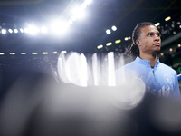 Nathan Ake of Manchester City looks on before the UEFA Champions League match between Sporting CP and Manchester City at Jose Alvalade Stadi...