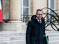 Interior Minister Bruno Retailleau is at the Elysee Palace for the Council of Ministers in Paris, France, on November 6, 2024. (