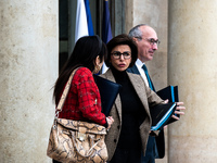 Rachida Dati, Minister of Culture, is at the Elysee Palace for the Council of Ministers in Paris, France, on November 6, 2024. (