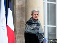 Genevieve Darrieussecq, Minister of Public Health, attends the Council of Ministers at the Elysee in Paris, France, on November 6, 2024. (