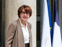 Annie Genevard, Minister for Agriculture, Food Sovereignty and Forestry, is at the Elysee Palace for the Council of Ministers in Paris, Fran...