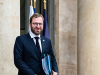 Antoine Armand, Minister for the Economy, Finance and Industry, is at the Elysee Palace for the Council of Ministers in Paris, France, on No...