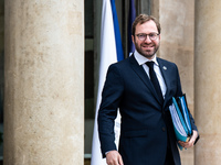 Antoine Armand, Minister for the Economy, Finance and Industry, is at the Elysee Palace for the Council of Ministers in Paris, France, on No...