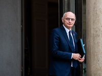 Didier Migaud, Minister of Justice, is at the Elysee Palace for the Council of Ministers in Paris, France, on November 6, 2024. (