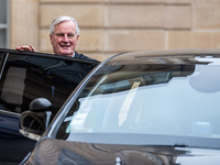 Prime Minister Michel Barnier is at the Elysee Palace for the Council of Ministers in Paris, France, on November 6, 2024. (