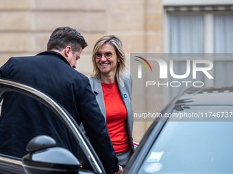 Agnes Pannier-Runacher, French Minister for Ecological Transition, Energy, Climate, and Risk Prevention, attends the Council of Ministers at...