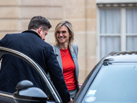 Agnes Pannier-Runacher, French Minister for Ecological Transition, Energy, Climate, and Risk Prevention, attends the Council of Ministers at...