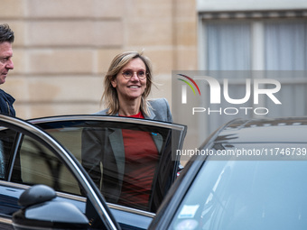 Agnes Pannier-Runacher, French Minister for Ecological Transition, Energy, Climate, and Risk Prevention, attends the Council of Ministers at...