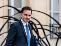 Laurent Saint-Martin, Minister in charge of Budget, attends the Council of Ministers at the Elysee in Paris, France, on November 6, 2024. (