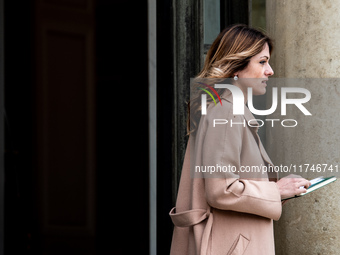 Maud Bregeon serves as the Minister Delegate of the Premier and government spokesperson at the Elysee Palace for the Council of Ministers in...