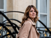 Maud Bregeon serves as the Minister Delegate of the Premier and government spokesperson at the Elysee Palace for the Council of Ministers in...