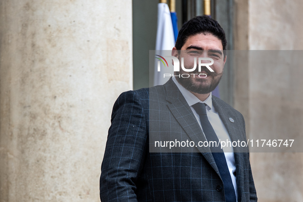 Guillaume Kasbarian, Minister for the Civil Service, Simplification and Transformation of Public Action, is at the Elysee Palace for the Cou...