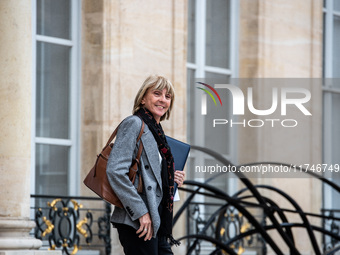 Valerie Letard, Minister for Housing and Urban Renewal, is at the Elysee Palace for the Council of Ministers in Paris, France, on November 6...