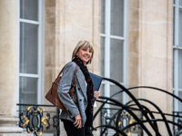 Valerie Letard, Minister for Housing and Urban Renewal, is at the Elysee Palace for the Council of Ministers in Paris, France, on November 6...